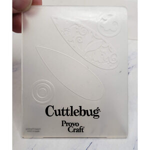 Vintage Cuttlebug Provo Craft Embossing Folder Flower Petals Leaves
